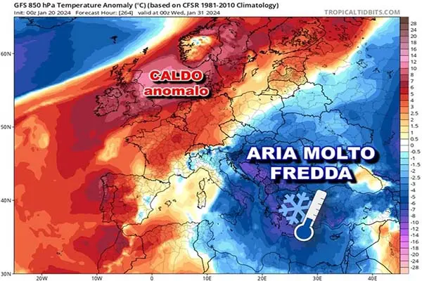 Anteprima meteorologica 2024: I Giorni della Merla e la morsa del freddo