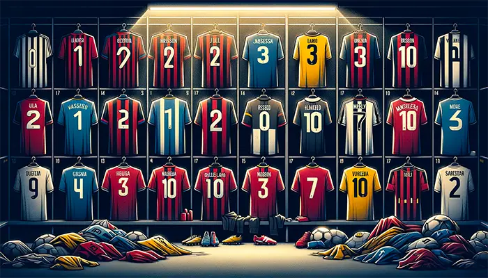 Calcio. il significato profondo dei numeri sulle maglie dei calciatori, inclusi i numeri ritirati