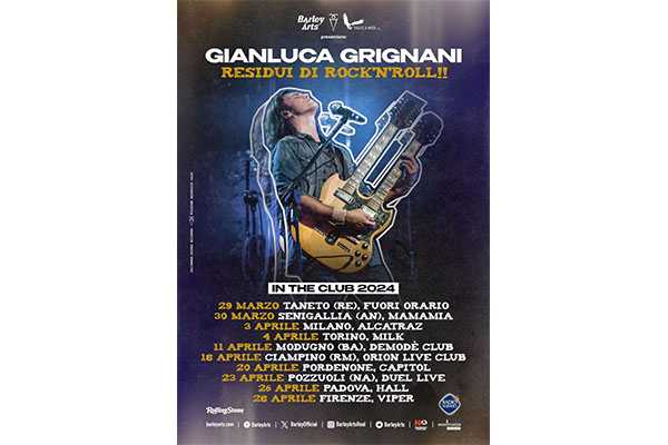 Gianluca Grignani torna dal vivo