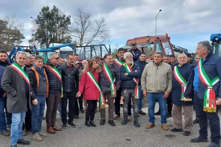 Proteste trattori a Pizzo Calabro