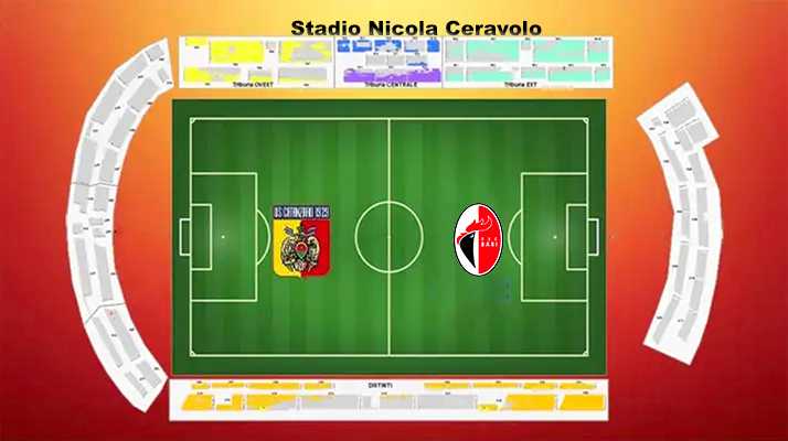 Calcio: Serie B Catanzaro-Bari - prevendita dei biglietti per la 27ª giornata di campionato