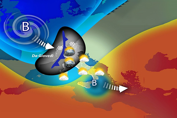 Allerta meteo: imminente ondata di maltempo con piogge torrenziali e neve