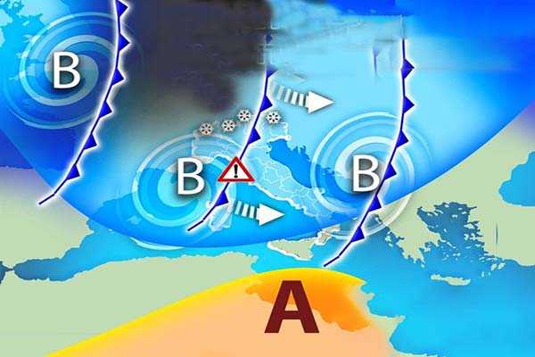 Previsioni meteo. Italia sotto assedio meteo: tre cicloni in marcia i dettagli