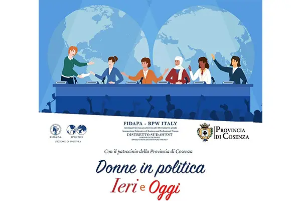 La Fidapa di Cosenza presenta il convegno “Donne in politica ieri e oggi”