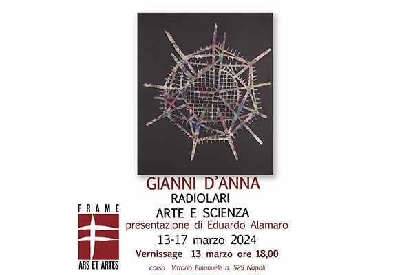 Gianni D’Anna alla Frame Ars Artes con “Radiolari Arte e Scienza”