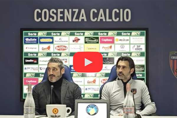 Cosenza Calcio, la nuova era: DS Gemmi introduce Mister Viali. Video