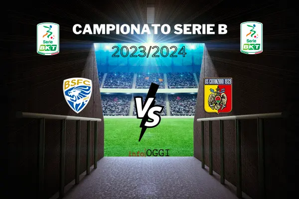 Calcio Serie B: Brescia-Catanzaro 1-1. Biasci apre i conti e Borrelli li chiude. Il commento e interviste post-partita del tecnico (Highlights-video)