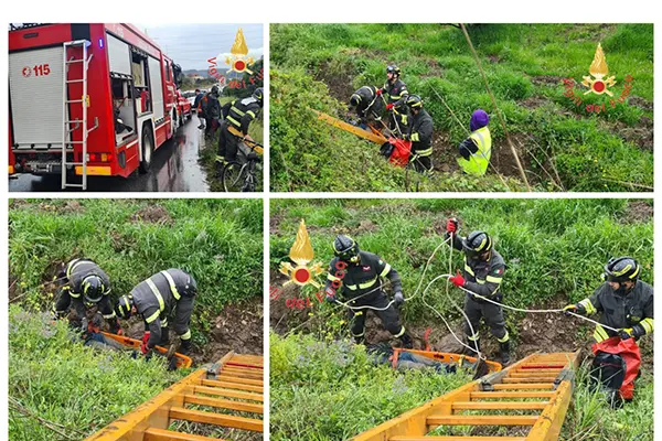 Intervento dei Vvf a Pianopoli: soccorso a giovane in pericolo