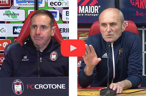 Calcio Serie C: La Luce di Mister Cangelosi oscura le ombre di Mister Zauli. Crotone-Casertana 0-0 - Video Integrale