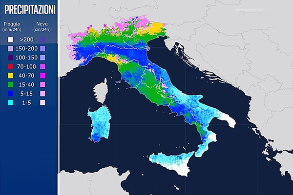 Previsioni meteo. Da piogge torrenziali a calo termico: un fine settimana di passione climatica