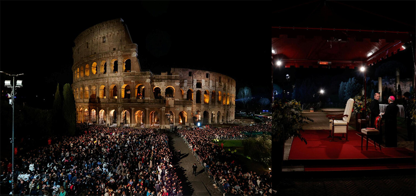 Eco di Fede e Vita al Colosseo: La Via Crucis Senza Papa Francesco