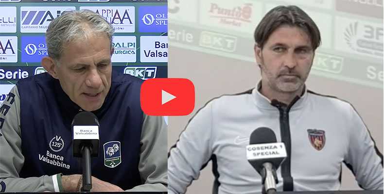 Calcio Serie B. Soglia critica: Il verdetto del campo per Zaffaroni e Viali Feralpisalò-Cosenza (Video)