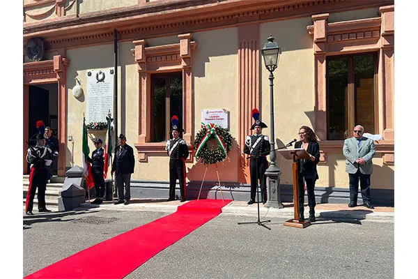 Wanda Ferro Onora il carabiniere Domenico Lacopo: cerimonia della Targa Commemorativa a Portigliola