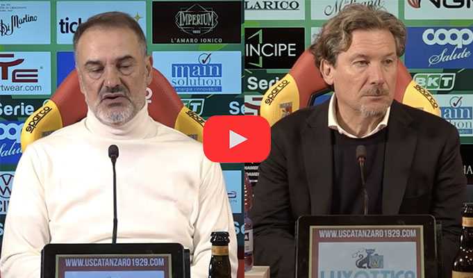 Calcio Serie B. Mister Vivarini e Stroppa: architetti di un pareggio tattico. Catanzaro - Cremonese 0-0 (Video)