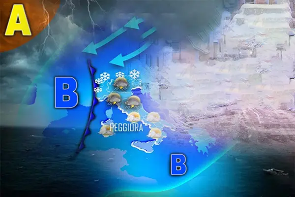 Previsioni meteo: avviso di maltempo imminente con possibile ritorno all'inverno