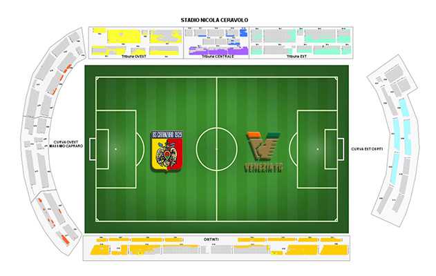 Calcio 36ª giornata. Catanzaro - Venezia: al via la vendita dei Biglietti, ecco le modalità di acquisto