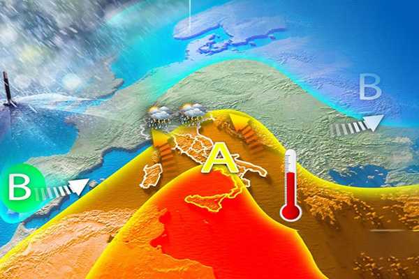 Previsioni meteo. Anticiclone Africano Porta Caldo e Temporali nel Weekend