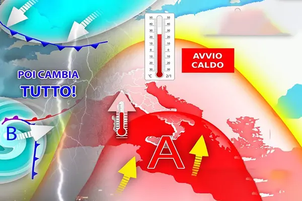 Previsioni Meteo: caldo africano e temporali minacciano la prossima settimana