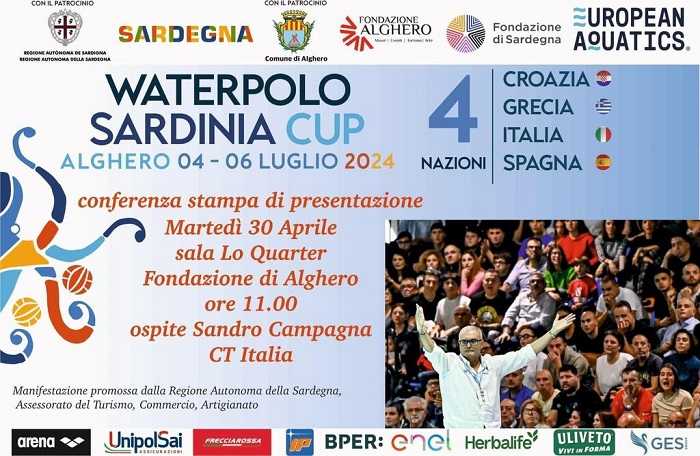 Pallanuoto in Sardegna: ad Alghero Sandro Campagna presenta la Sardinia Cup