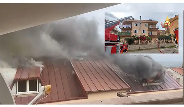 Vvf domano incendio a Cropani: nessun danno alle persone o alla struttura (Video)