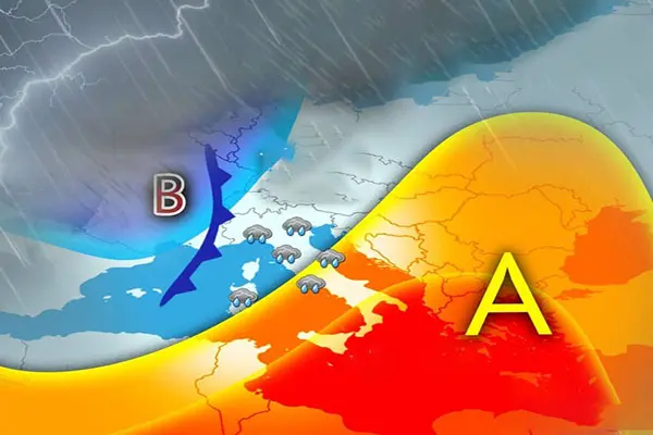 Previsioni meteo. Italia divisa: pioggia e grandine al nord, caldo africano al sud