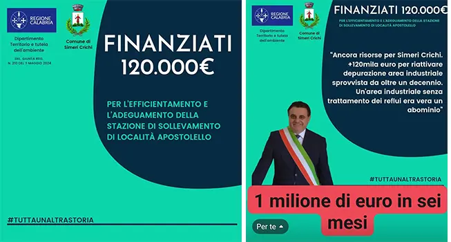 Sindaco Zicchinella: Un Milione di euro di Finanziamenti nei Primi Sei Mesi di Amministrazione a Simeri Crichi