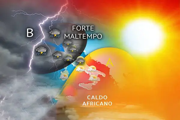 Previsioni Meteo. Ciclone in arrivo: settimana tra temporali e caldo africano, i dettagli