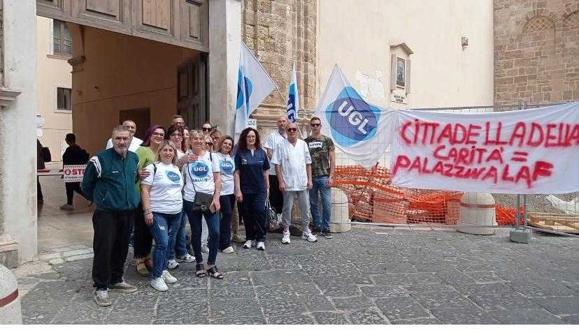 Sanità Taranto, Telmo (UGL): “In sit-in per il futuro della Cittadella della Carità e di 160 operatori.