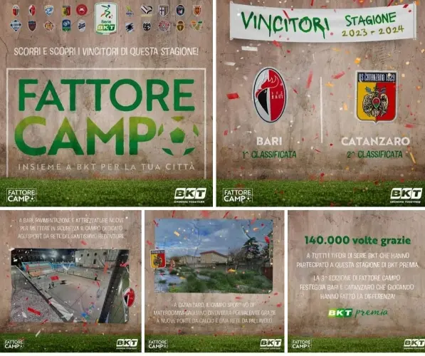 Catanzaro e l'US1929 vincono il Format "Fattore Campo". Capellupo: "un altro risultato incassato grazie al grande cuore sportivo della città