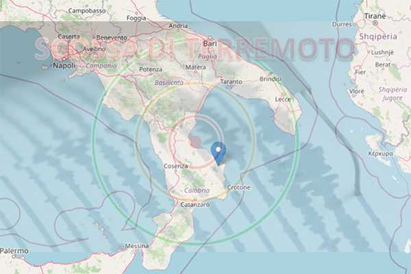 Terremoto di Magnitudo ML 4.0 a Cirò (KR)