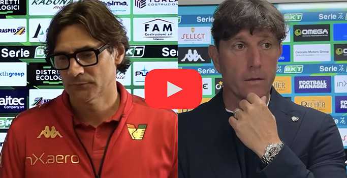 Calcio Semifinale Playoff: Il post-partita con Mister Paolo Vanoli del Venezia e Antonio Candela in Mixed Zone (Video)