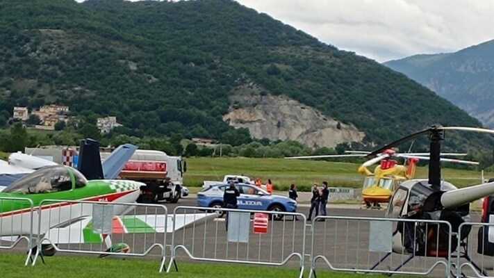 Tragedia all'Air show dell'Aquila: muore investito da un mezzo pesante