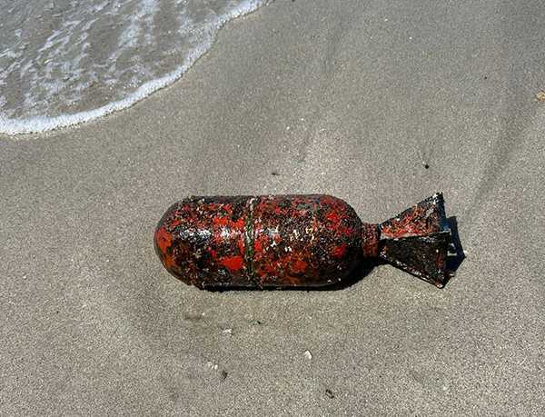 Rimosso l'ordigno bellico trovato in spiaggia a Trapani