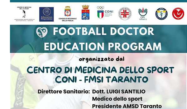 I medici della Uefa a Taranto per formare i club sportivi pugliesi