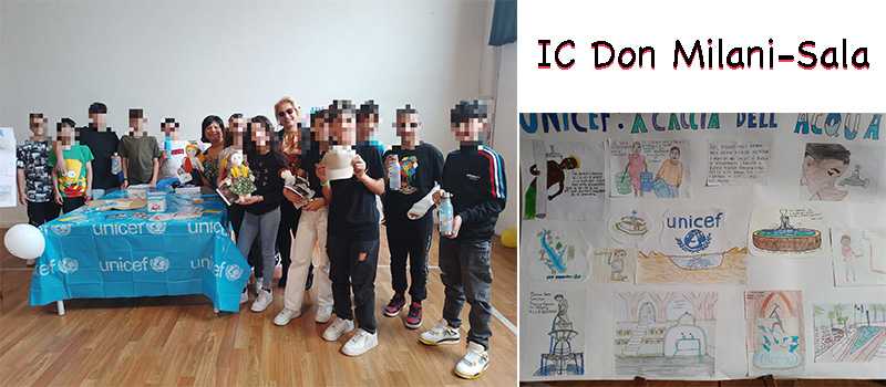 Campagna Unicef “Acqua e igiene”: il cuore generoso dell’IC Don Milani Sala