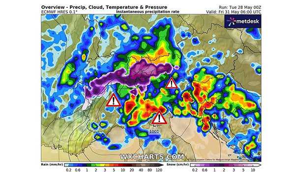 Ciclone dal Nord Europa: arriva il maltempo in Italia con fenomeni estremi
