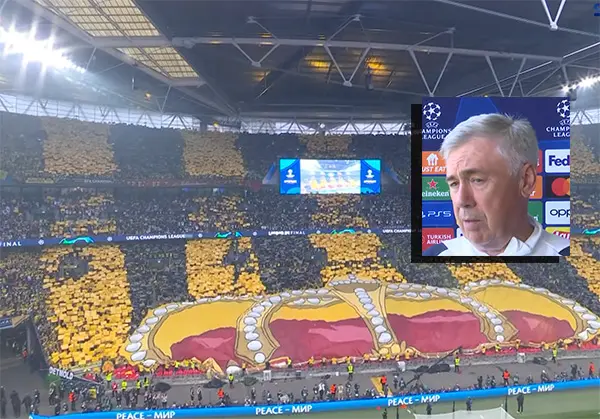 Calcio Champions League. Ancellotti "Non svegliatemi" Borussia Dortmund-Real Madrid 0-2 (Video)