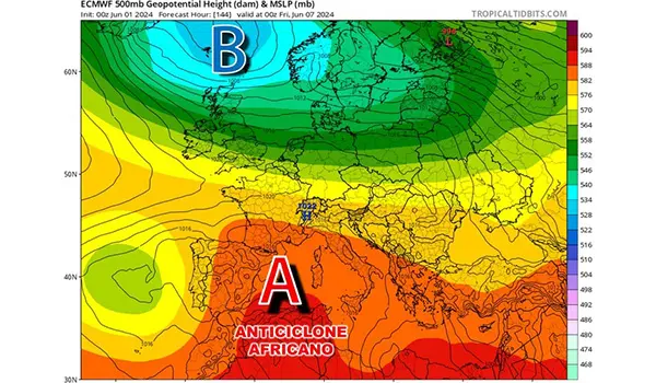 Previsioni Meteo caldo dal Sahara per la prossima settimana