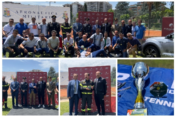 I Vvf al 3° torneo di Tennis interforze provincia di Cosenza