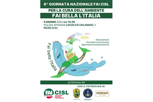 “Fai bella l’Italia”, VI Giornata nazionale FAI CISL per la cura dell’ambiente