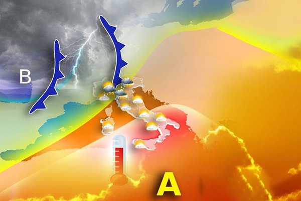 Previsioni Meteo: weekend di caldo africano e temporali improvvisi con grandine. I dettagli