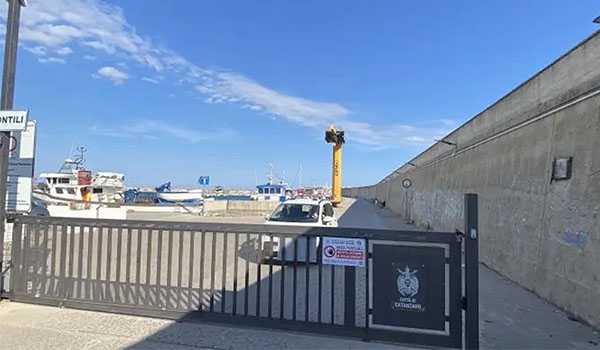 Attivato il nuovo cancello al molo pescherecci del porto di Catanzaro
