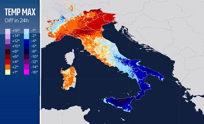 Previsione Meteo: caldo africano in ritirata! temperature in deciso calo il detaglio