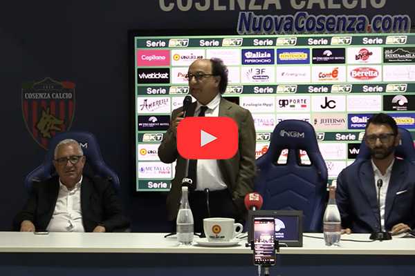 Cosenza Calcio: il presidente Guarascio: Tutino è Rossoblù! (Video)