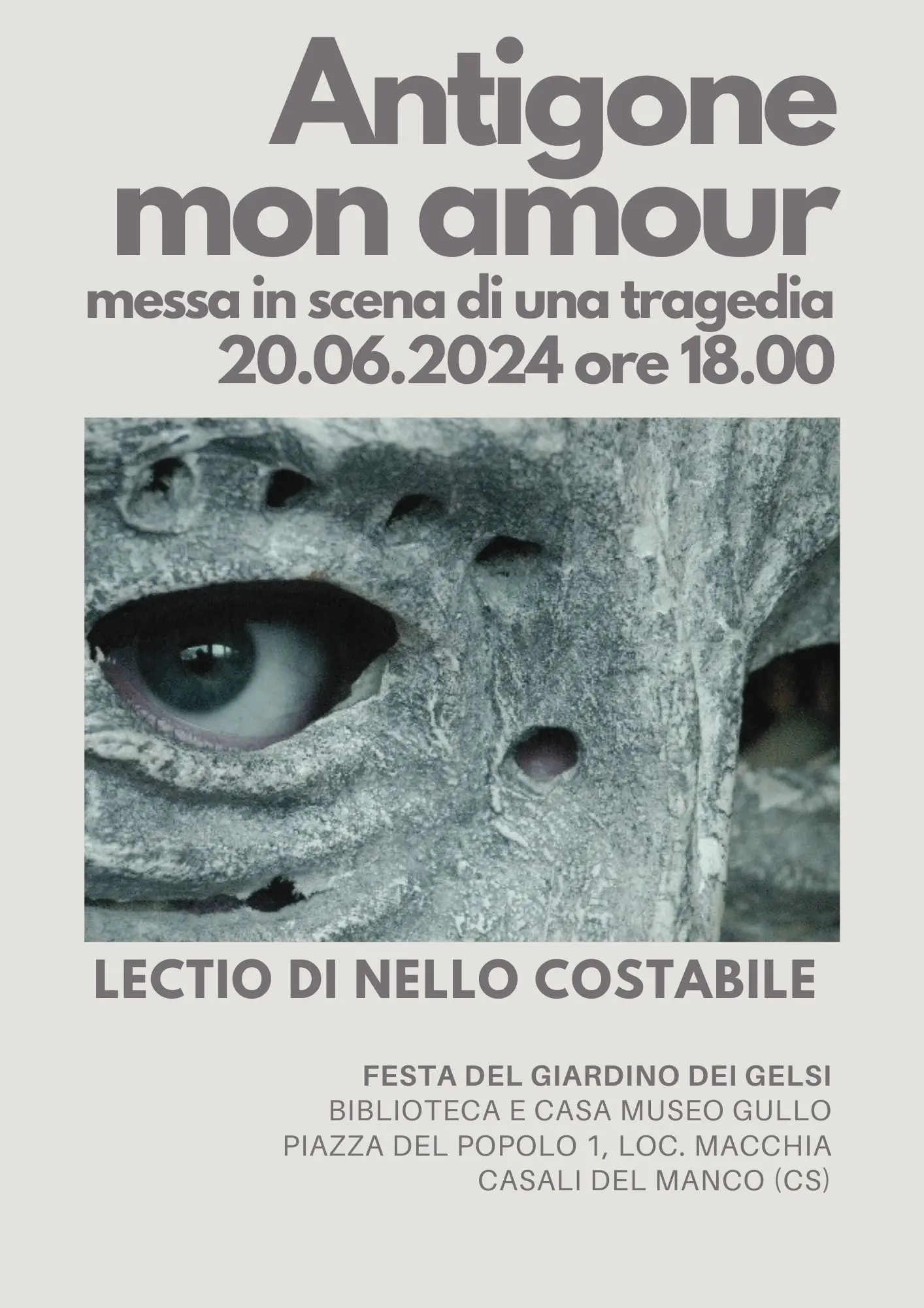 Nello Costabile alla Festa del Giardino dei Gelsi della Biblioteca e Casa Museo Gullo