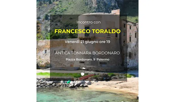 L’artista di origini calabresi Francesco Toraldo, ospite d’onore alla Tonnara Bordonaro di Palermo