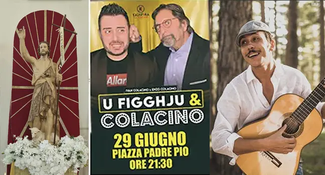 Festa di San Giovanni nel Qr Santo Janni: “Celebrazione Patronale” - "U Figghju & Colacino" e “Santino Cardamone”