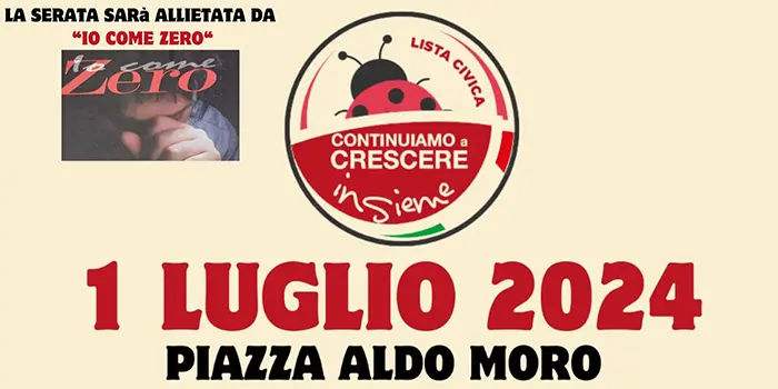 Zagarise festeggia l'insediamento del nuovo Consiglio Comunale con "Io come Zero"