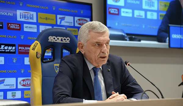 Frosinone Calcio: dichiarazioni del Presidente Maurizio Stirpe (Video)