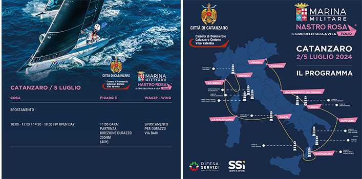 Arriva a Catanzaro il Marina Militare Nastro Rosa Tour 2024 - Ecco il calendario degli eventi